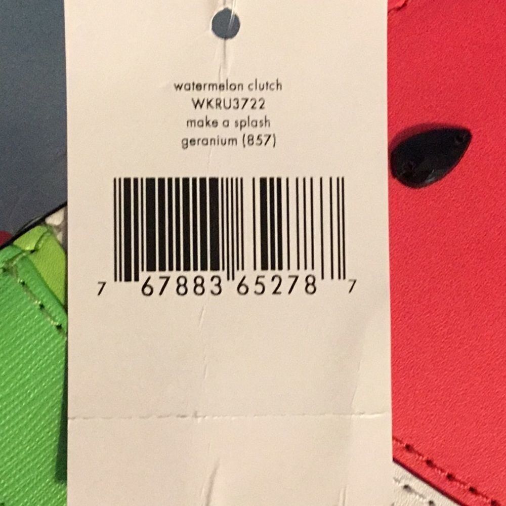 KATE SPADE WATERMELON CLUTCH PURSE - Picture 8 of 10